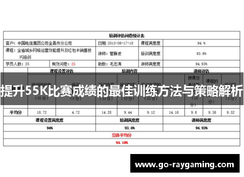 提升55K比赛成绩的最佳训练方法与策略解析